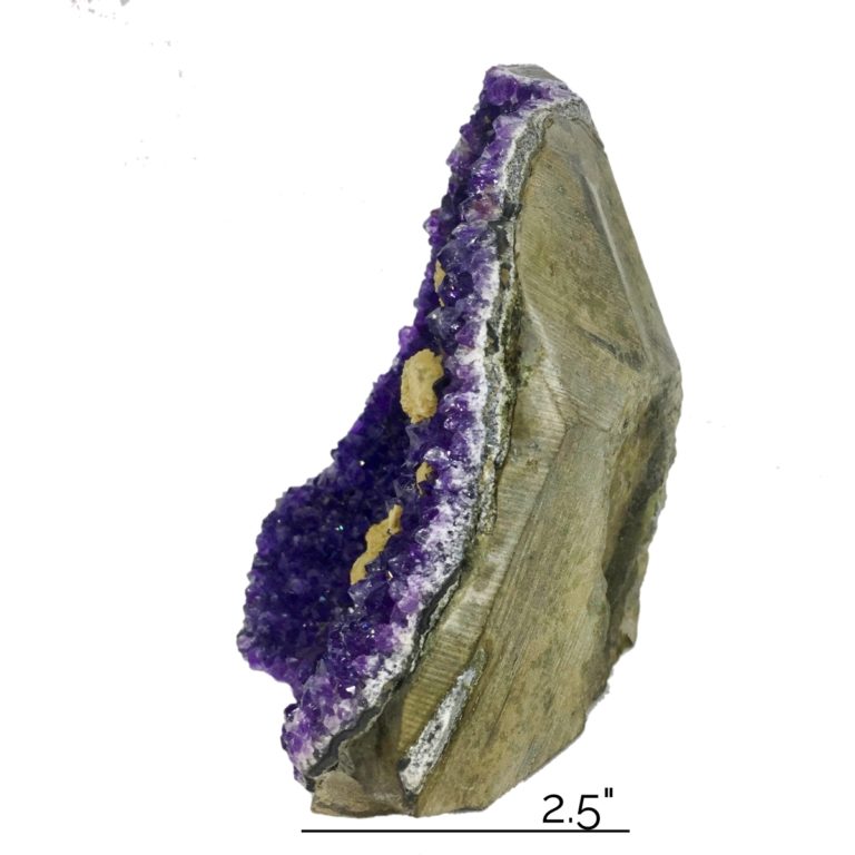 Purple Amethyst Geode Side-View at SpiritsChild